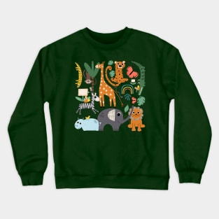 Safari Animals Cute Crewneck Sweatshirt